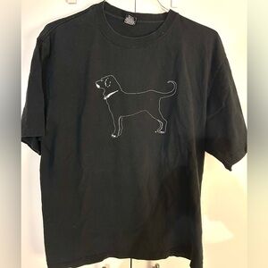 Old School Black Dog TShirt